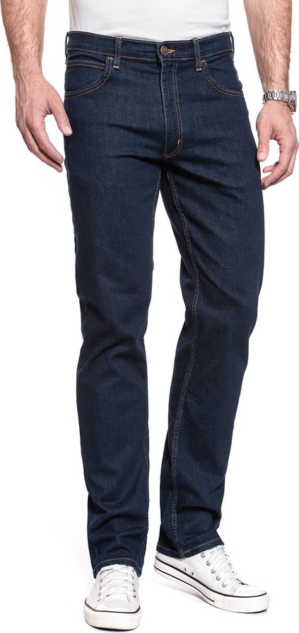 Niebieskie jeansy Lee z jeansu w stylu casual