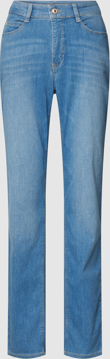 Niebieskie jeansy MAC w street stylu z bawełny