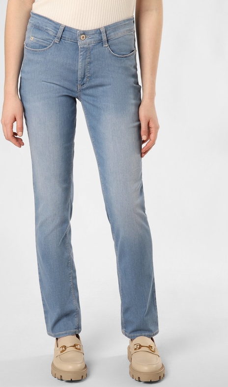 Niebieskie jeansy MAC z tkaniny w stylu klasycznym