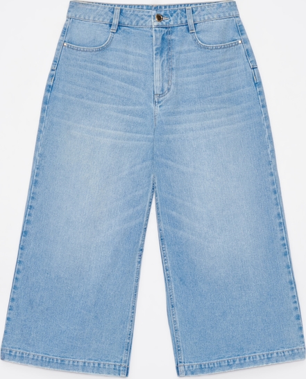 Niebieskie jeansy Mohito z bawełny w street stylu