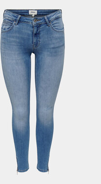 Niebieskie jeansy Only w street stylu
