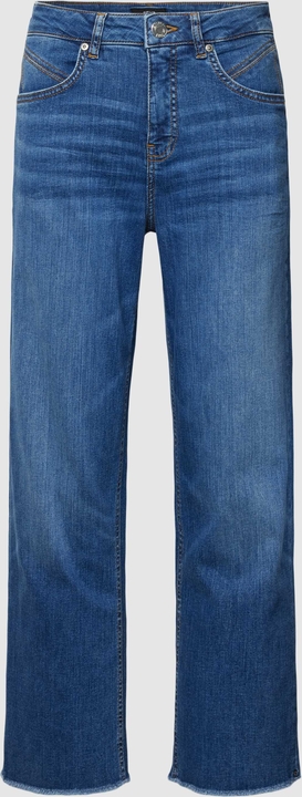 Niebieskie jeansy Opus z bawełny w street stylu