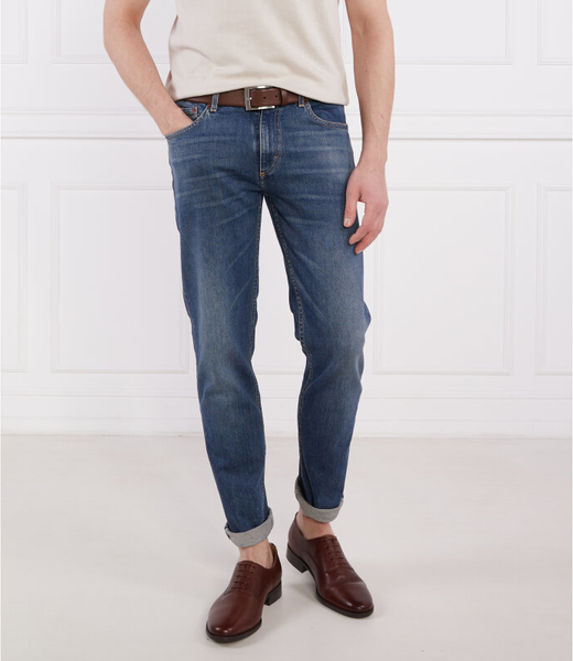 Niebieskie jeansy Oscar Jacobson z bawełny w stylu casual