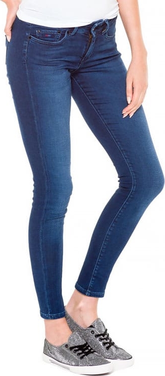 Niebieskie jeansy Pepe Jeans w młodzieżowym stylu z jeansu
