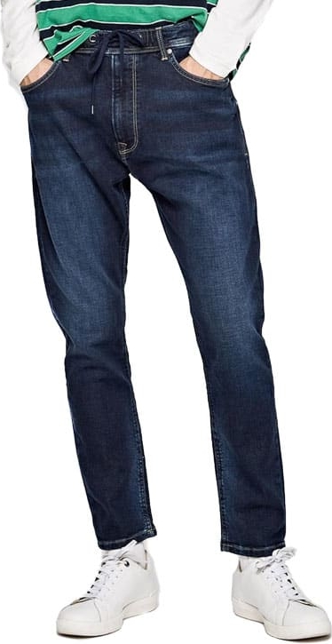 Niebieskie jeansy Pepe Jeans z jeansu w street stylu