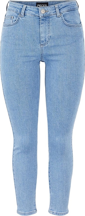 Niebieskie jeansy Pieces w stylu klasycznym