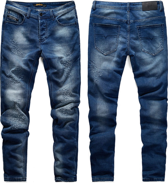 Niebieskie jeansy Recea w młodzieżowym stylu
