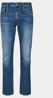 Niebieskie jeansy Replay w street stylu