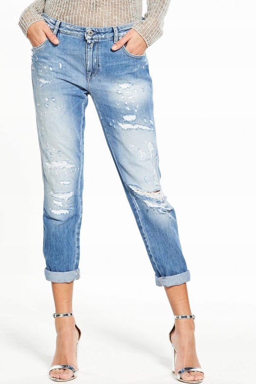 Niebieskie jeansy Replay z jeansu w stylu casual