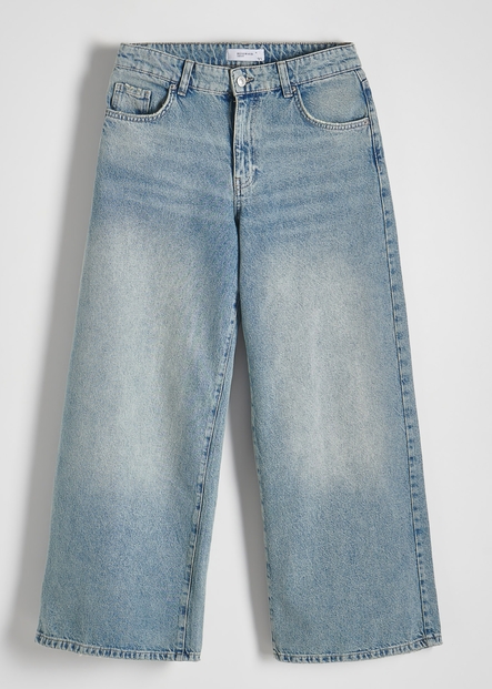 Niebieskie jeansy Reserved w street stylu z tkaniny