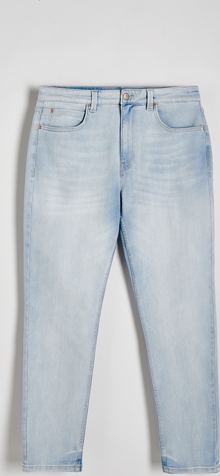 Niebieskie jeansy Reserved w stylu casual z bawełny