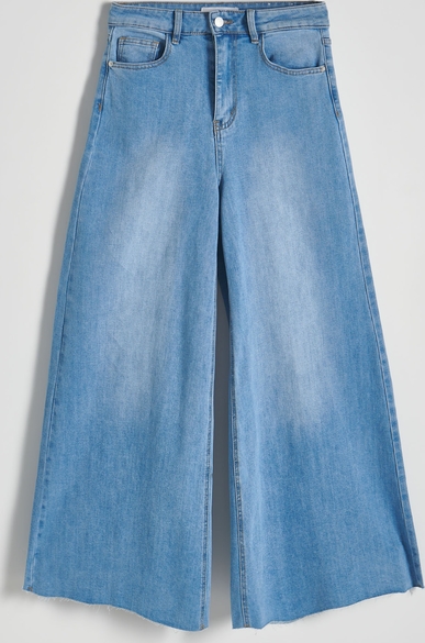 Niebieskie jeansy Reserved z bawełny w stylu casual