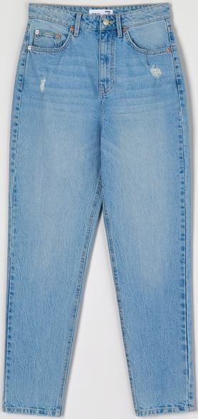 Niebieskie jeansy Sinsay w street stylu