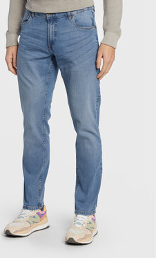 Niebieskie jeansy Solid w stylu casual