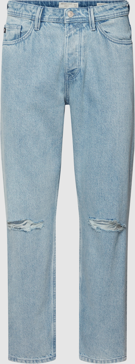 Niebieskie jeansy Tom Tailor Denim z bawełny w street stylu