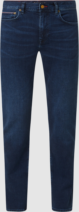 Niebieskie jeansy Tommy Hilfiger w stylu casual z bawełny