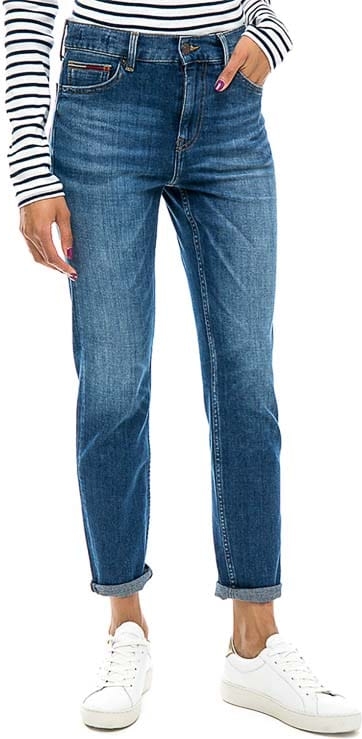 Niebieskie jeansy Tommy Jeans w młodzieżowym stylu
