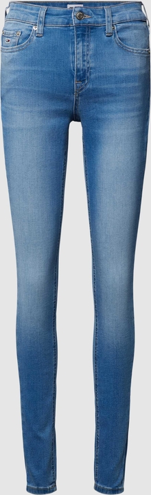 Niebieskie jeansy Tommy Jeans z bawełny w street stylu
