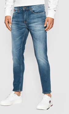 Niebieskie jeansy Tommy Jeans z jeansu
