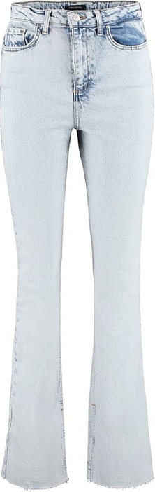 Niebieskie jeansy Trendyol w street stylu z bawełny