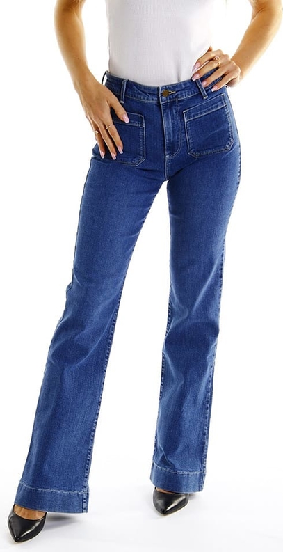 Niebieskie jeansy Wrangler z bawełny w stylu casual