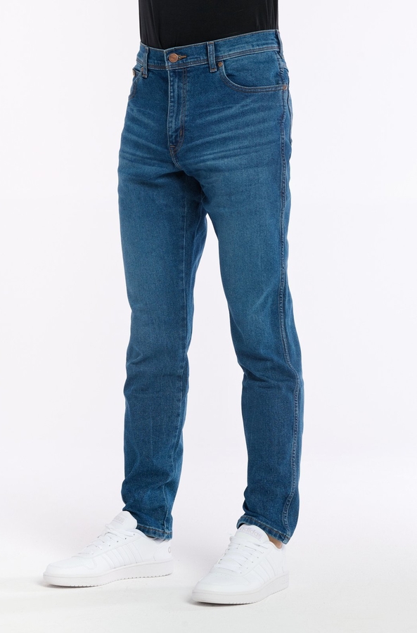Niebieskie jeansy Wrangler z jeansu w stylu casual