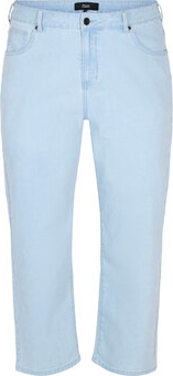 Niebieskie jeansy Zizzi w street stylu