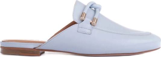 Niebieskie klapki Marco Shoes w stylu casual z płaską podeszwą