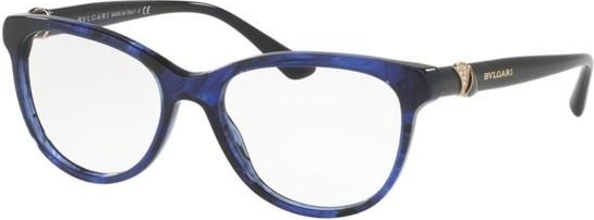 Niebieskie okulary damskie Bvlgari