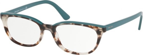Niebieskie okulary damskie Prada w młodzieżowym stylu