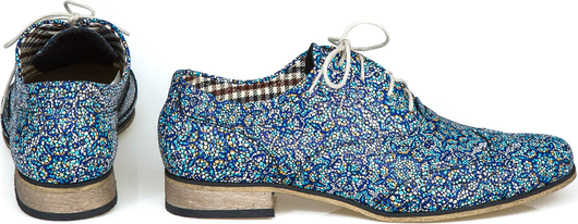 Niebieskie półbuty Zapato w stylu vintage