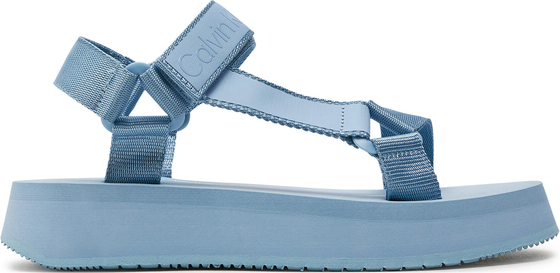 Niebieskie sandały Calvin Klein z klamrami