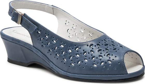 Niebieskie sandały Comfortabel w stylu casual z klamrami