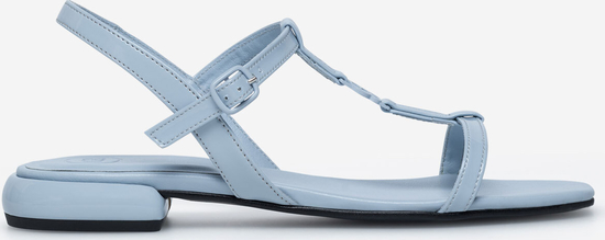 Niebieskie sandały Gino Rossi w stylu casual z klamrami
