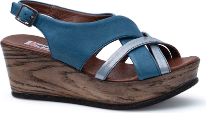 Niebieskie sandały Lanqier w stylu casual