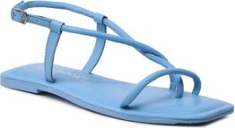 Niebieskie sandały Vero Moda z płaską podeszwą