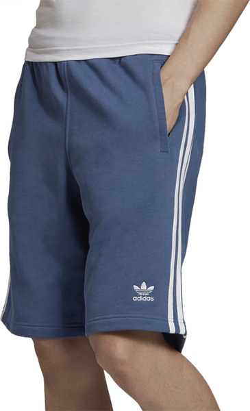 Niebieskie spodenki Adidas z bawełny w sportowym stylu