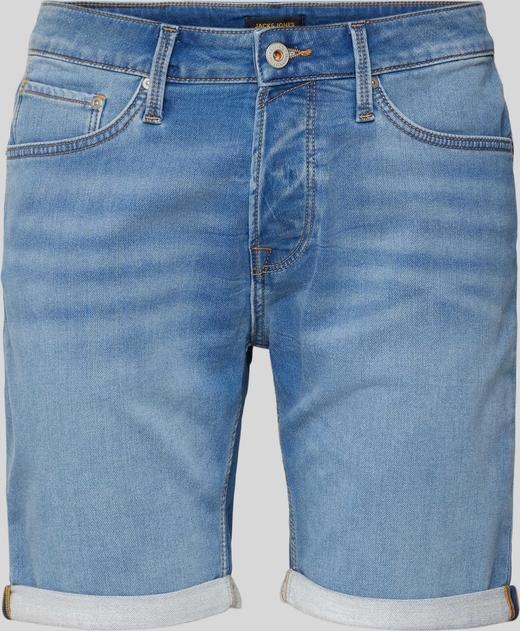 Niebieskie spodenki Jack & Jones z jeansu w stylu casual
