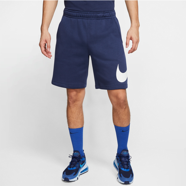 Niebieskie spodenki Nike z nadrukiem w stylu klasycznym