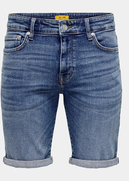Niebieskie spodenki Only & Sons w stylu casual z jeansu