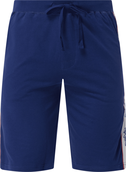 Niebieskie spodenki Pepe Jeans z dresówki w sportowym stylu