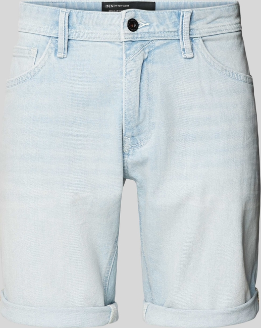 Niebieskie spodenki Tom Tailor Denim z jeansu