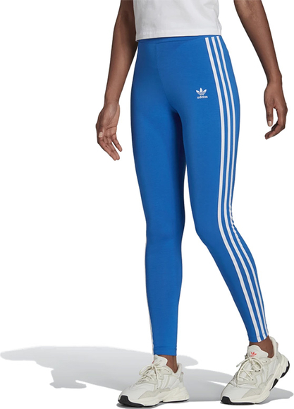 Niebieskie spodnie Adidas z bawełny w sportowym stylu