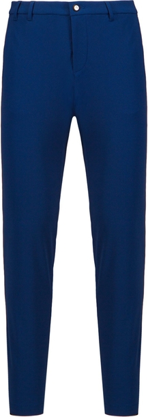 Niebieskie spodnie Alberto w stylu casual z tkaniny