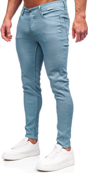Niebieskie spodnie Denley w stylu casual