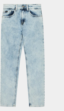 Niebieskie spodnie dziecięce Calvin Klein dla chłopców