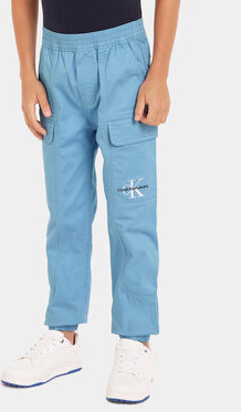 Niebieskie spodnie dziecięce Calvin Klein dla chłopców