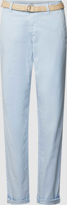 Niebieskie spodnie Esprit z bawełny w stylu casual