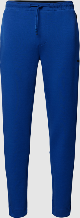Niebieskie spodnie Hugo Boss z bawełny
