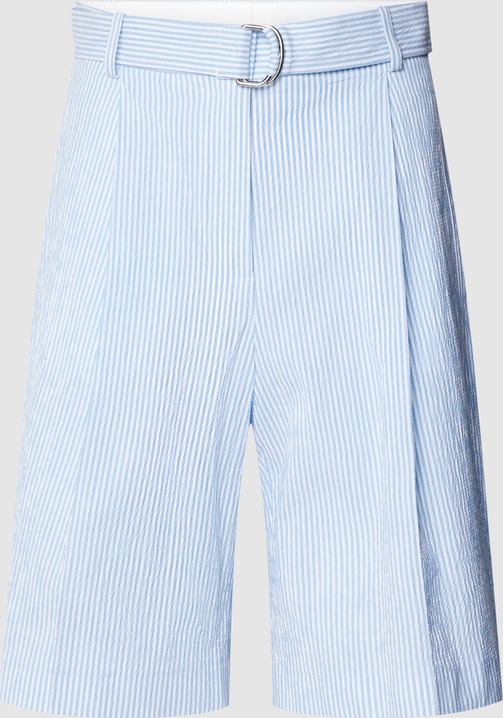 Niebieskie spodnie Hugo Boss z bawełny w stylu casual